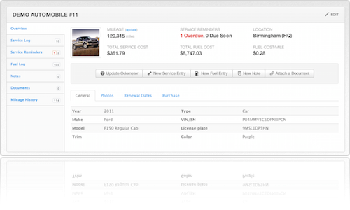 New Fleetio profile design makes Fleetio the easiest fleet management software system available