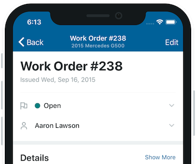 Mobile work order half