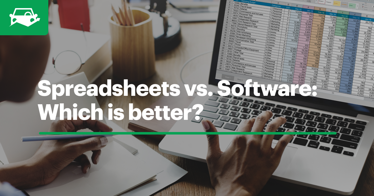 Spreadsheet vs software blog visual