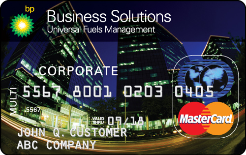 Bp business solutions mastercard card