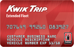 Kwik trip extended fleet card